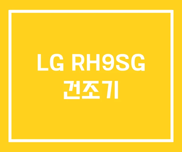LG RH9SG 건조기