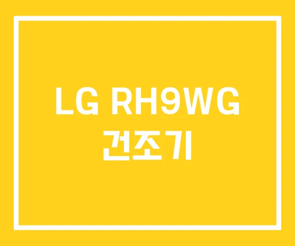 LG RH9WG 건조기