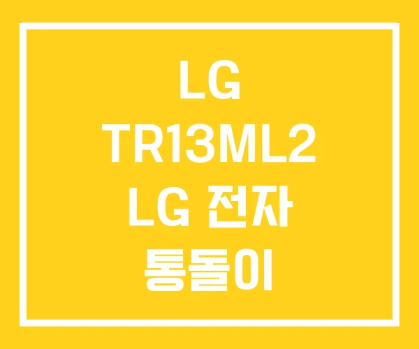 LG TR13ML2 LG 전자 통돌이
