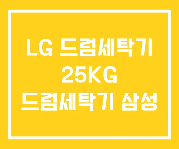LG 드럼세탁기 25KG 드럼세탁기 삼성