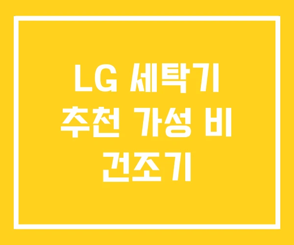 LG 세탁기 추천 가성 비 건조기 LG 세탁기 추천 가성 비 건조기