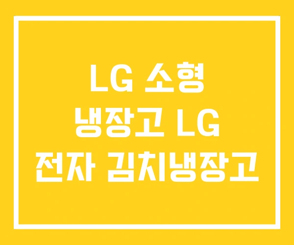 LG 소형 냉장고 LG 전자 김치냉장고