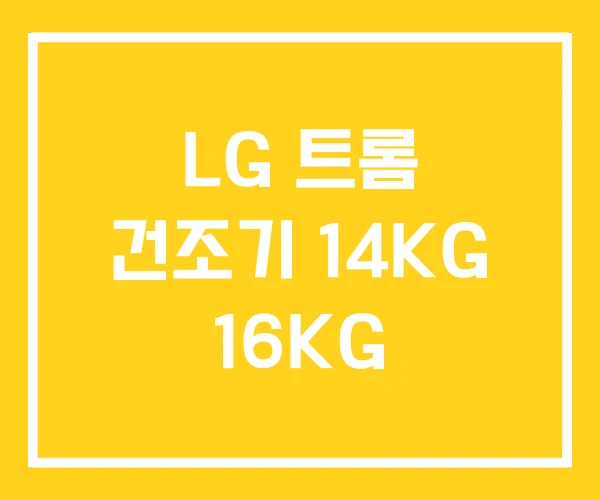 LG 트롬 건조기 14KG 16KG LG 트롬 건조기 14KG 16KG
