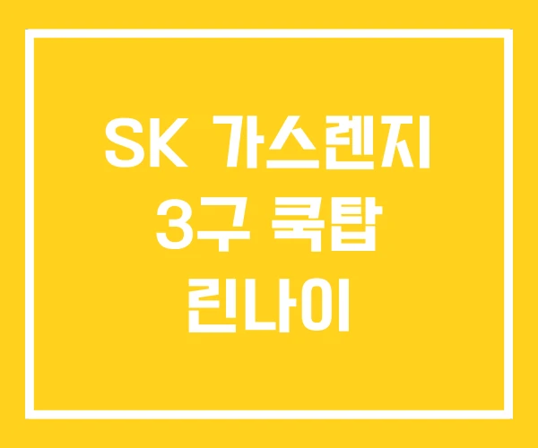 SK 가스렌지 3구 쿡탑 린나이 SK 가스렌지 3구 쿡탑 린나이