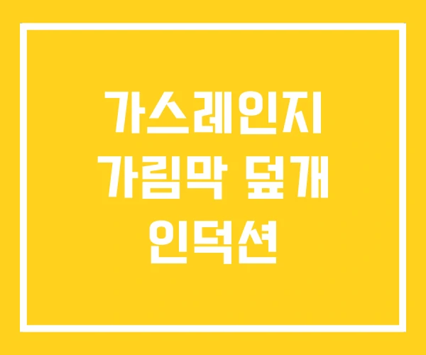 가스레인지 가림막 덮개 인덕션 가스레인지 가림막 덮개 인덕션