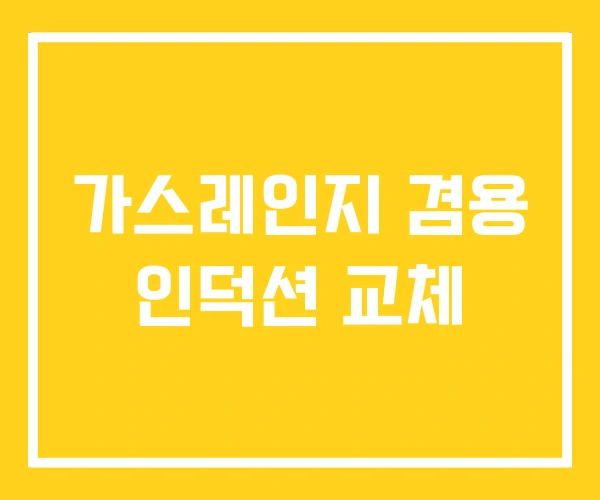 가스레인지 겸용 인덕션 교체 가스레인지 겸용 인덕션 교체