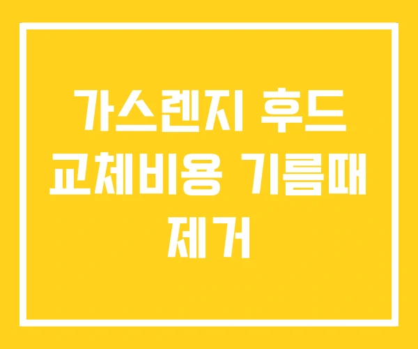 가스렌지 후드 교체비용 기름때 제거 가스렌지 후드 교체비용 기름때 제거