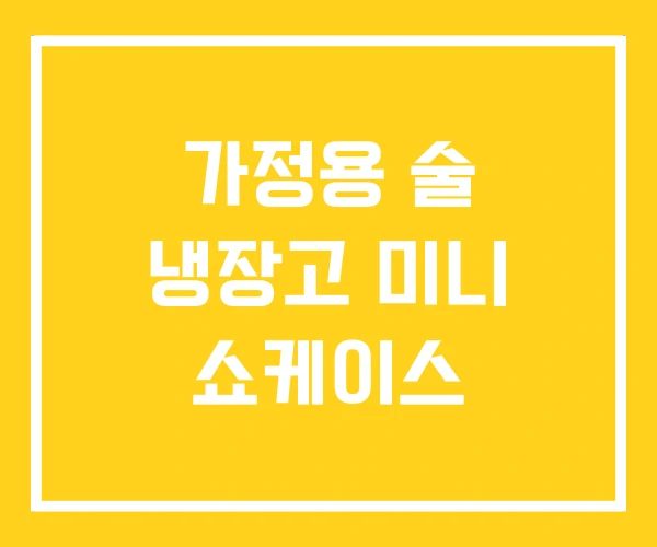 가정용 술 냉장고 미니 쇼케이스