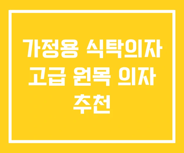 가정용 식탁의자 고급 원목 의자 추천 가정용 식탁의자 고급 원목 의자 추천