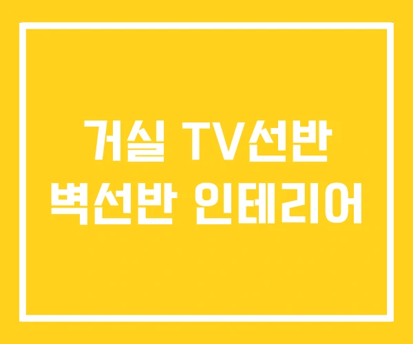 거실 TV선반 벽선반 인테리어 거실 TV선반 벽선반 인테리어
