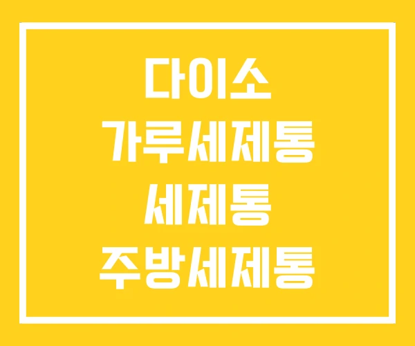 다이소 가루세제통 세제통 주방세제통