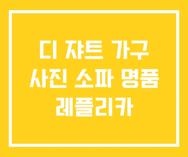 디 쟈트 가구 사진 소파 명품 레플리카 디 쟈트 가구 사진 소파 명품 레플리카