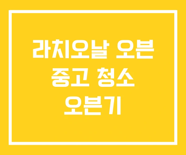 라치오날 오븐 중고 청소 오븐기