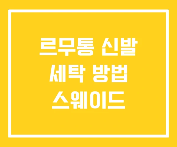 르무통 신발 세탁 방법 스웨이드 르무통 신발 세탁 방법 스웨이드