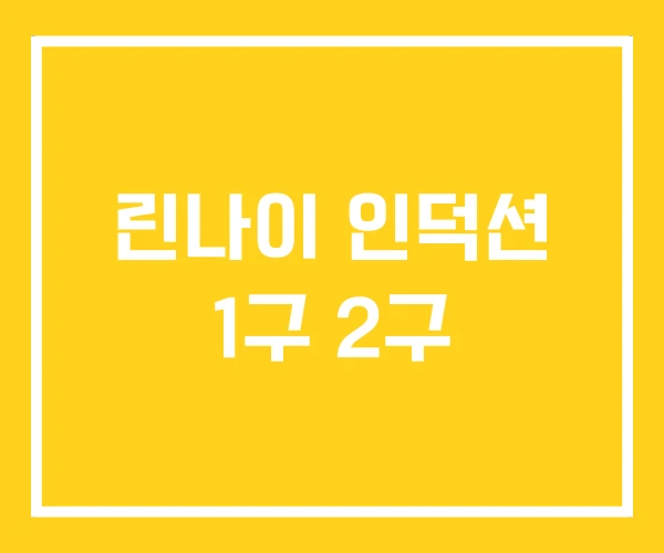 린나이 인덕션 1구 2구