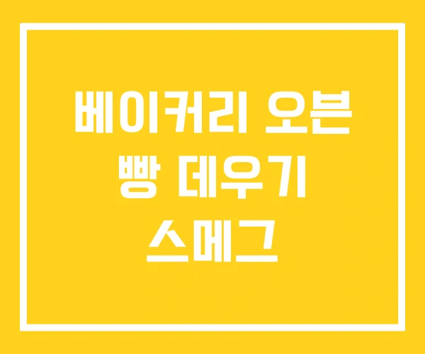 베이커리 오븐 빵 데우기 스메그 베이커리 오븐 빵 데우기 스메그
