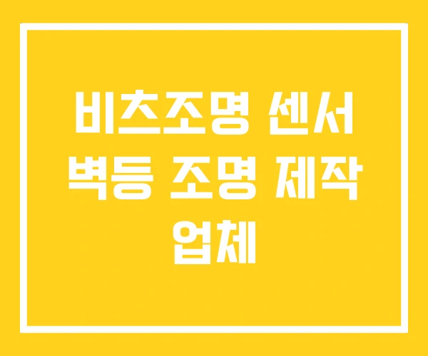 비츠조명 센서 벽등 조명 제작 업체 비츠조명 센서 벽등 조명 제작 업체