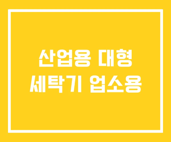산업용 대형 세탁기 업소용 산업용 대형 세탁기 업소용