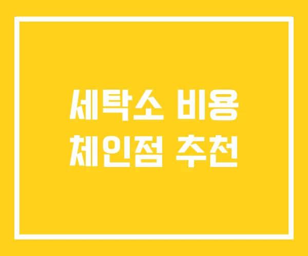 세탁소 비용 체인점 추천 세탁소 비용 체인점 추천