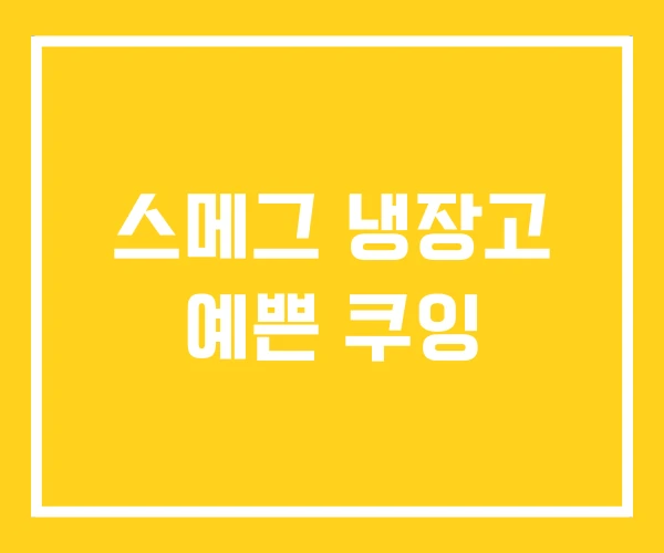 스메그 냉장고 예쁜 쿠잉