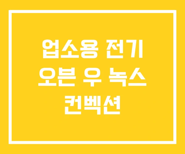 업소용 전기 오븐 우 녹스 컨벡션