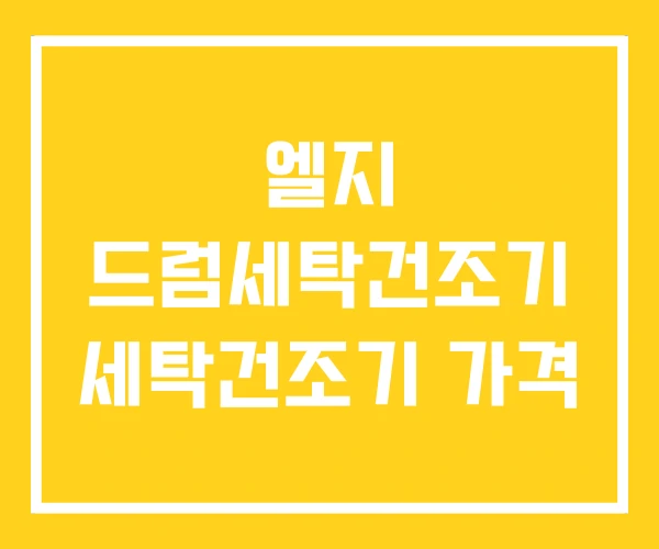 엘지 드럼세탁건조기 세탁건조기 가격