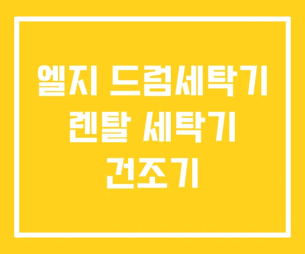 엘지 드럼세탁기 렌탈 세탁기 건조기 엘지 드럼세탁기 렌탈 세탁기 건조기
