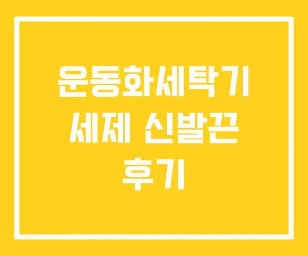 운동화세탁기 세제 신발끈 후기 운동화세탁기 세제 신발끈 후기