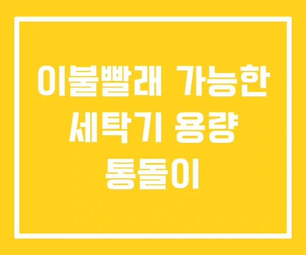 이불빨래 가능한 세탁기 용량 통돌이 이불빨래 가능한 세탁기 용량 통돌이