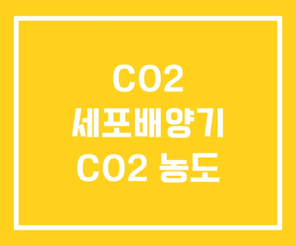 CO2 세포배양기 CO2 농도 CO2 세포배양기 CO2 농도