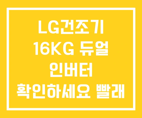LG건조기 16KG 듀얼 인버터 확인하세요 빨래 LG건조기 16KG 듀얼 인버터 확인하세요 빨래