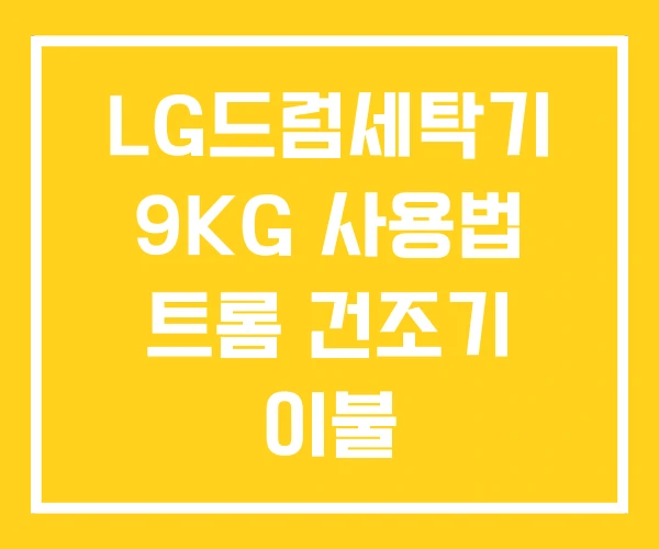 LG드럼세탁기 9KG 사용법 트롬 건조기 이불 LG드럼세탁기 9KG 사용법 트롬 건조기 이불