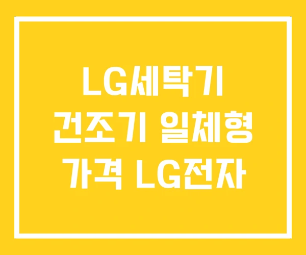 LG세탁기 건조기 일체형 가격 LG전자 LG세탁기 건조기 일체형 가격 LG전자