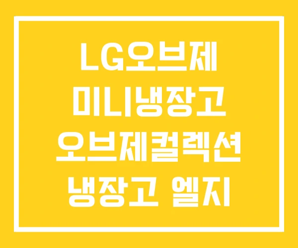 LG오브제 미니냉장고 오브제컬렉션 냉장고 엘지 1등급