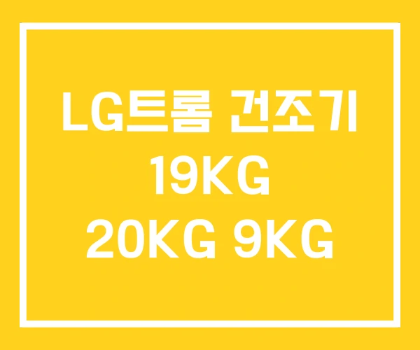 LG트롬 건조기 19KG 20KG 9KG LG트롬 건조기 19KG 20KG 9KG
