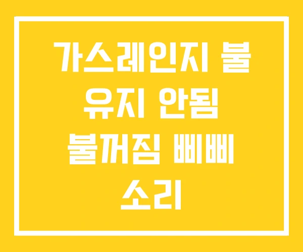 가스레인지 불 유지 안됨 불꺼짐 삐삐 소리 가스레인지 불 유지 안됨 불꺼짐 삐삐 소리