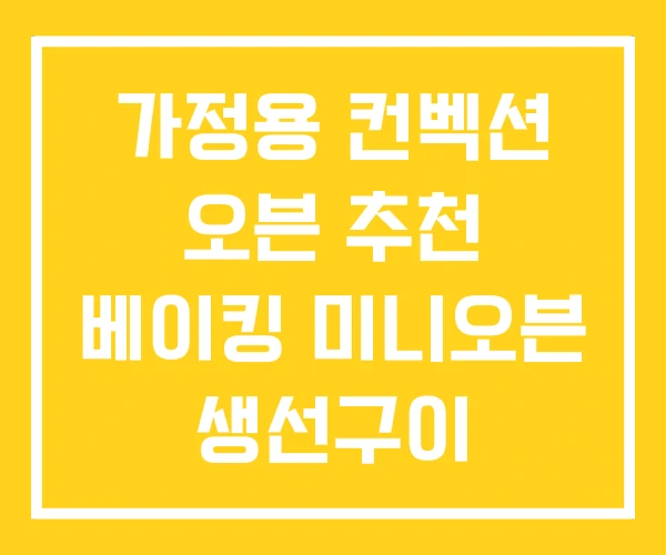 가정용 컨벡션 오븐 추천 베이킹 미니오븐 생선구이 가정용 컨벡션 오븐 추천 베이킹 미니오븐 생선구이