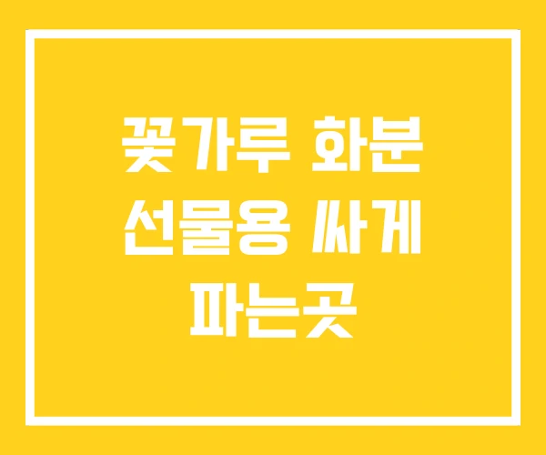 꽃가루 화분 선물용 싸게 파는곳 꽃가루 화분 선물용 싸게 파는곳