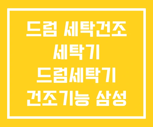 드럼 세탁건조 세탁기 드럼세탁기 건조기능 삼성