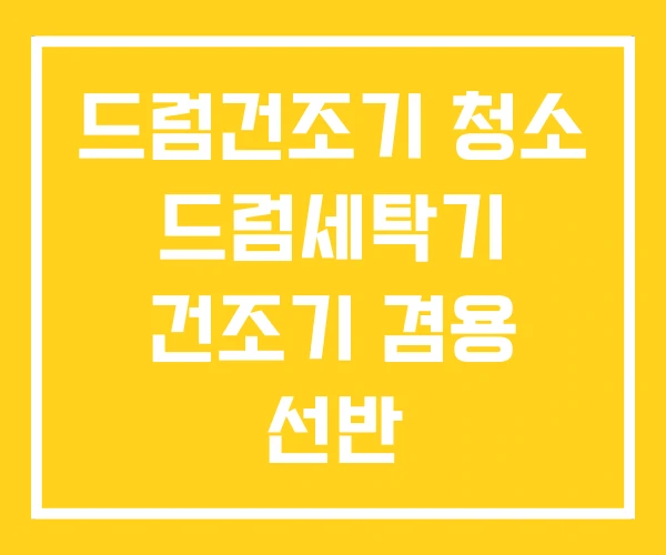 드럼건조기 청소 드럼세탁기 건조기 겸용 선반