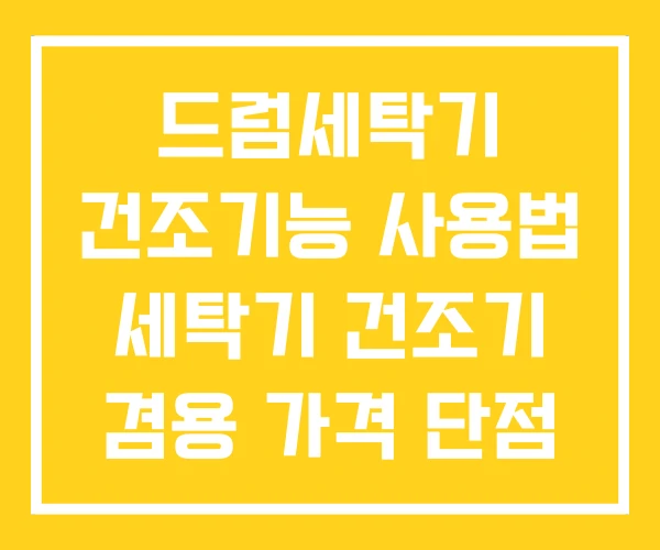 드럼세탁기 건조기능 사용법 세탁기 건조기 겸용 가격 단점 드럼세탁기 건조기능 사용법 세탁기 건조기 겸용 가격 단점