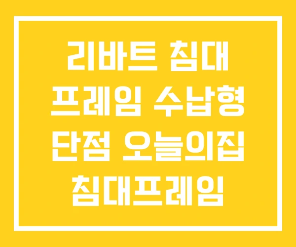 리바트 침대 프레임 수납형 단점 오늘의집 침대프레임