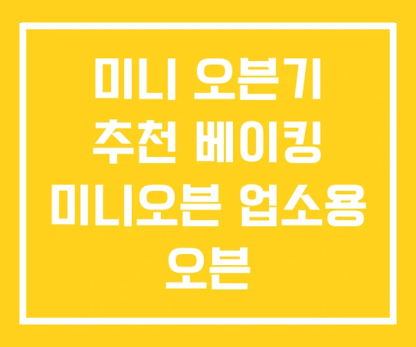 미니 오븐기 추천 베이킹 미니오븐 업소용 오븐