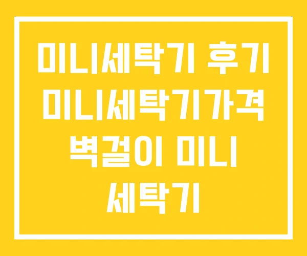 미니세탁기 후기 미니세탁기가격 벽걸이 미니 세탁기