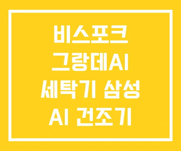 비스포크 그랑데AI 세탁기 삼성 AI 건조기 비스포크 그랑데AI 세탁기 삼성 AI 건조기