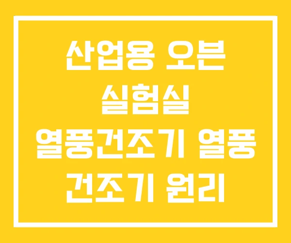 산업용 오븐 실험실 열풍건조기 열풍 건조기 원리 산업용 오븐 실험실 열풍건조기 열풍 건조기 원리