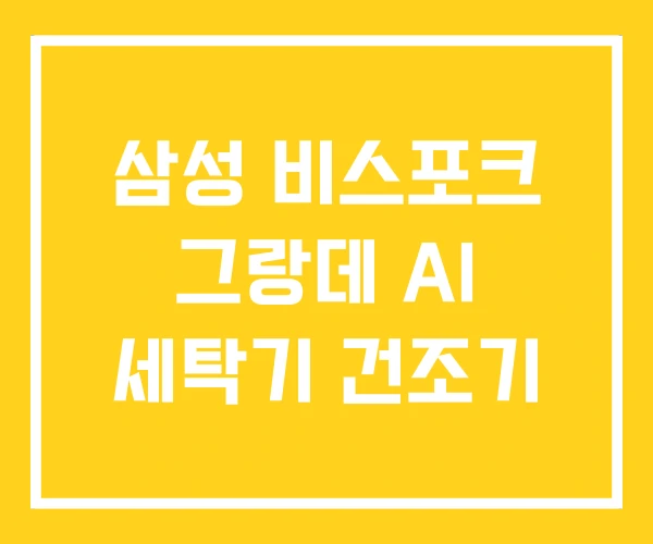 삼성 비스포크 그랑데 AI 세탁기 건조기 삼성 비스포크 그랑데 AI 세탁기 건조기