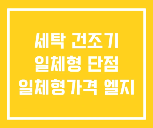 세탁 건조기 일체형 단점 일체형가격 엘지 세탁 건조기 일체형 단점 일체형가격 엘지