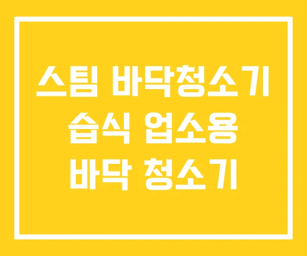 스팀 바닥청소기 습식 업소용 바닥 청소기