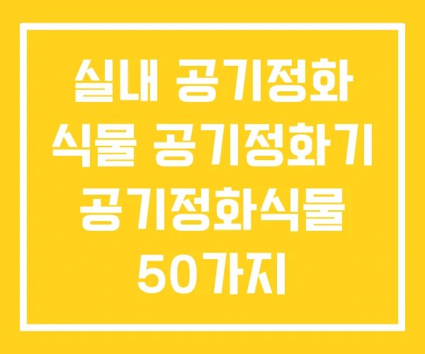 실내 공기정화 식물 공기정화기 공기정화식물 50가지 실내 공기정화 식물 공기정화기 공기정화식물 50가지